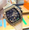 Aufregende Armbanduhr Exklusive Armbanduhren RM Watch RM010 Serie RM010 Platinum Full Hollow