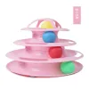 Toys KindFuny 4 nivåer Katter Toy Tower spårar Cat Toys Interactive Cat Intelligence Training Amusement Plate Tower Pet Tunnel