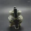 Bottles Chinese Ming Blue And White Porcelain Censer Lotus Tripod Incense Burner 5.12"