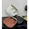 Luxury Bottegs Venets Jodie Bag Sardine Double Sided Lambskin Woven Handbag with Original 1:1 Logo