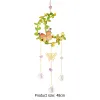 Attrape-soleil en cristaux, carillon éolien, étoile, lune, papillon, ornement suspendu, attrape-soleil, prismes en diamant, arc-en-ciel, pendentif, décoration de jardin de maison