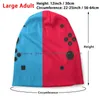 Berets Red and Blue Swap Design-Electronic Pattern Beanies Knit Hat Switch Joycons Video Game Gaming Console Controns
