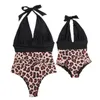 Maillots de bain pour femmes Pzhk Strapped Mère Fille Famille Correspondant Femmes Fille Floral One Piece Maillot de bain Bikini