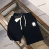Xinxinbuy 2024 Мужские и женские дизайнерские шорты из вафельной ткани, короткие черные, белые, коричневые, серые, синие, S-2XL