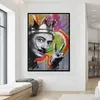 Graffiti Art Salvador Dali Stampa poster Stampa artistica su tela Immagini a parete per soggiorno Ritratto astratto Art203m