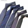 Cravatte Tailor Smith Cravatta da uomo Cravatte di seta da lavoro Cravatta a pois per uomo Accessori per vestirsi classici L240313