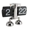 Zegary ścienne Retro Digital Flip Down Clock 2 nogi Auto stół dekoracyjny 304 PVC ze stali nierdzewnej 12 godzin łatwy do odczytania dla biura