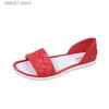 Sandals 2023 Spring New Outwear Soft Sole Hollow Korean Edition Flat Bottom Low Heel Lazy Man Kicks BeachH240313