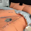 Nordic Luxury Egyptian Cotton Bedding Set King Queen Double Twin Size with Sheet Duvet Cover Pillowcases 12 People Bed Linens 240306