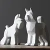 Kreative Keramik Hund Wohnkultur Handwerk Raumdekoration Keramik Kawaii Ornament Porzellan Tierfiguren Dekorationen Hund Statue245j