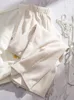 冬の厚いベルベットワイドレッグパンツソリッドレディーススノーウェアパンタロン韓国ファッションぬいぐるみ太い弾性ハイウエストスポドニー240309
