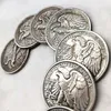 الولايات المتحدة الأمريكية مجموعة كاملة من المشي Liberty Copy Coins 30 6mm 63pcs إصدارات تاريخ مختلفة Coins Old Colors Silver Plated Coin239Q