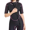 Costumi da bagno Hot 1.5MM Uomo Donna Tuta in neoprene Costume intero da uomo Manica corta per mantenere caldo e freddo Costume da bagno da surf per immersioni sportive acquatiche 240311