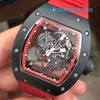 Захватывающие наручные часы Эксклюзивные наручные часы RM Watch Серия RM055 Керамическое руководство 49,9*42,7 мм RM055 Черная керамика с красной рамкой Ограниченная серия из 30 экземпляров