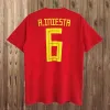 Camiseta de Futbol Retro Soccer Jerseys Espana 1994 1996 2008 2010 2010 Football Shird Vintage David Villa Hierro Torres Fabregas Espagne 94 96 02 08 10 12 18 18