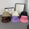 Cappello di marca a tesa larga di design per cappello da pesce estivo a sei colori da donna, cappello di lusso alla moda di strada hip-hop