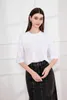 Damen T-Shirts AS 2024 Sommer Frau Boxy Tee Lose Desigh Lady Kleidung 95% Baumwolle Hochwertiger Mode-Look