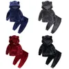 Toddler Girl Clothes spring Kids Sport Suits Children Clothing Sets TshirtPants 2Pcs velvet Girls Tracksuit Outfit 240226