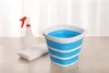 Seau en silicone pour la promotion de la pêche Seau pliant Lavage de voiture Fournitures de pêche en plein air Carré 10L Salle de bains Cuisine Camp Seau 240307