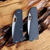 Camping Hunting Knives Titanium Alloy Handle Quick Opening Foldable Damascus Knife/D2 Steel Blade Portable Outdoor Survival Small Fruit Cutter 240315