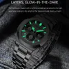 CHENXI montre de luxe hommes d'affaires mode étanche en acier inoxydable chronographe Phase de lune Quartz montre-bracelet mâle horloge 240311