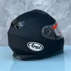 Ara I Mat Siyah Dual Visors Tam Yüz Kask Kapalı Yol Yarışı Motokros Motosiklet Kask