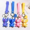 Stan 4 color boy key chain soft plastic doll creative pvc car key chain pendant small gift