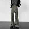 メンズパンツファッションメンズボギーカジュアルプリーツダブルウエストバンドニッチデザイントレンド韓国人男性ワイドレッグハイストリートカーゴ