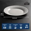 Borden 10 Strawberry Street 10,5" Catering ronde dinerborden, set van 12