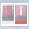 Rideaux YanYangTian Rideaux pour salon Décoration de chambre d'enfants filles Type d'anneau Sans poinçon Gaze Étoiles creuses Pare-soleil complet