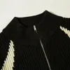 Pulls pour hommes Color-Blocked Zipper Cardigan Pull Formen Marque de mode Collier à manches longues en vrac confortable personnalisé chaud