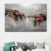 Graffiti Living Colorful Prints For Street Hands Painting Selflessly Art Classic Room Art Abstract Pictures Posters Wall jllxI yum272J