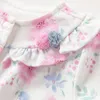 Dave Bella Baby Jumpsuit Romper born Creeper Spring Girls Casual Fashion Sweet Lovely Gentle Floral DB1248032 240307