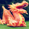 wholesale Dragon gonflable chinois gonflable géant de Dargon de longueur de 8 m 26 pieds pour la décoration gonflable