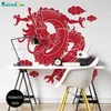 Wall Stickers Large Size Dragon Decal Art Tattoo Home Oriental Decor Living Room Bedroom Removable YT6182324S