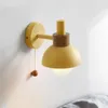 Настенный светильник в скандинавском стиле, розовый светодиодный светильник для спальни, прикроватной тумбочки для ванной комнаты, Macarons, современный зеркальный декор, домашний светильник, светильник