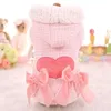 Glorious Kek Dog Cloths Chihuahua Winter Winter There Brand Apet Cloths for Small Dogs Cute Princess Dog Coat Tweed Jacket Pink T283x