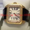 Fornitore di fabbrica 100 XL Oro giallo 18 carati W20071Y1 Orologio meccanico automatico da uomo Orologi da polso da uomo Corda in pelle 211H