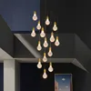 Villa/hotel/living room light bulb design chandelier crystal chandelier staircase long chandelier modern luxury chandelier