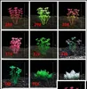 Akvarier husdjur levererar hem trädgårdarartificiella undervattensväxter akvarium plasticsimated fiskbehållare grönt lila rött vatten gräs vie1990158