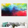 Arte abstrata com cores vivas, arte de parede, pintura a óleo abstrata impressa em tela para sala de estar, decoração de casa, poster307k