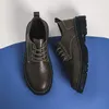 Zapatos de vestir Otoño de los hombres Fondo suave Británico Negro Trabajo Altura Aumento de la boda Novio Invierno Negocios Ropa formal L