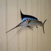 Sculture Pesce vela Pesce spada Metallo Appeso a parete Silhouette Arte Pesca Club Negozio Decorazione murale Decorazioni per la casa Soggiorno Camera da letto Ornamento