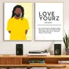 Dipinti J Cole Cantante di musica rap Poster Art Canvas Pittura Love Yourz Definizione Hip Hop Stampe Rapper Immagini a parete Casa Dec329g
