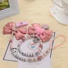 Personalised-any name set stunning pink bling pram charm/stroller toy Rattles bed toy rattle pacifier clip holder dummy clip 240311