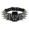 2 inch brede lederen halsbanden met studs voor middelgrote grote X-grote Pitbull-honden met coole spikes203y