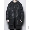 Men's Suits Autumn Winter Coated Warm And Thickened Work Clothes Long Cotton Coat Parkas Hooded Overcoat For Male Fashion Jackets