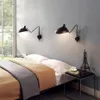 Vägglampa retro loft industriella lampor serge mouille vintage lampor franska designer roterande sconce för heminredning1302c