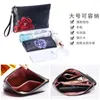 Evening Bags Women Fashion Leather Embossing Painted Rose Clutch Bag Envelope Shoulder Crossbody With Wristband Office Daily