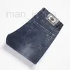 Mäns jeansdesigner Autumn and Winter Jeans Mens High End European Business Small Right Leg Brand Pants RT41